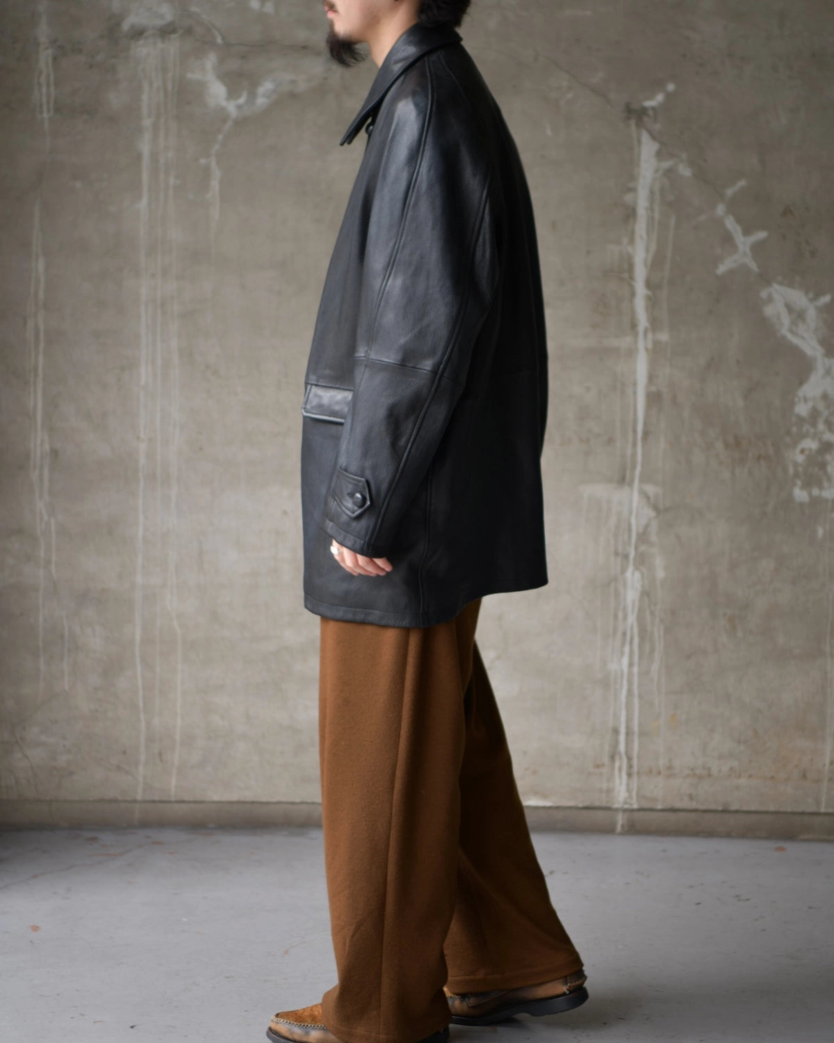 refomed × CCU / CCU LEATHER FORMAN COAT (RECO-CCU01)