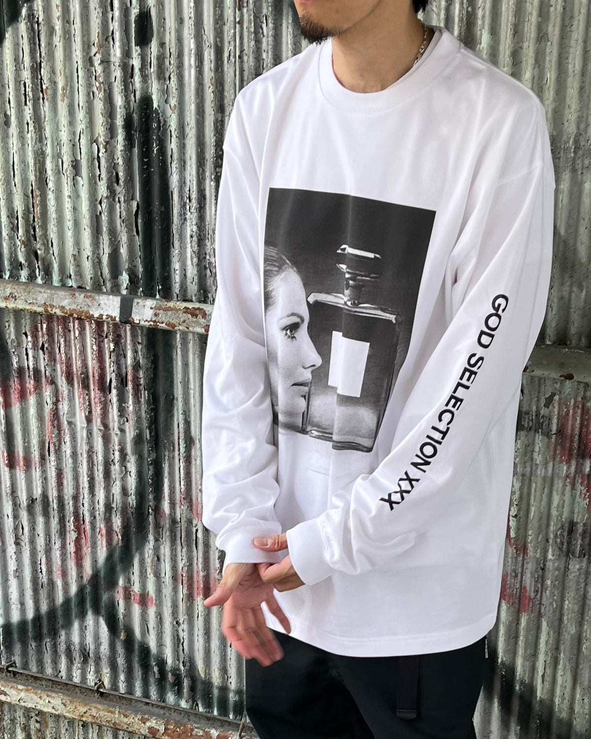 GOD SELECTION XXX / Perfume Photo Graphic Long Sleeve Tee (GX-S26-LT-03)