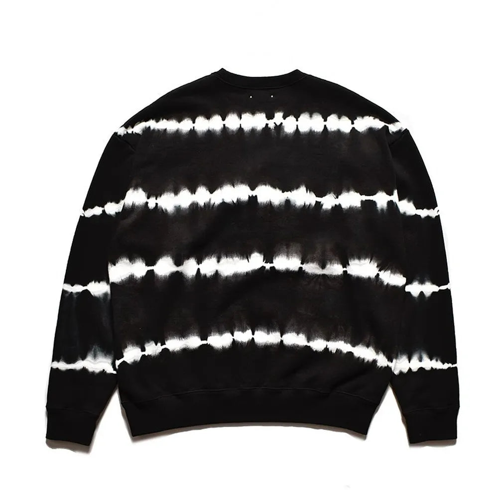 MINEDENIM  / Paper rips Border Fleece Crewneck Pullover (2409-4004)