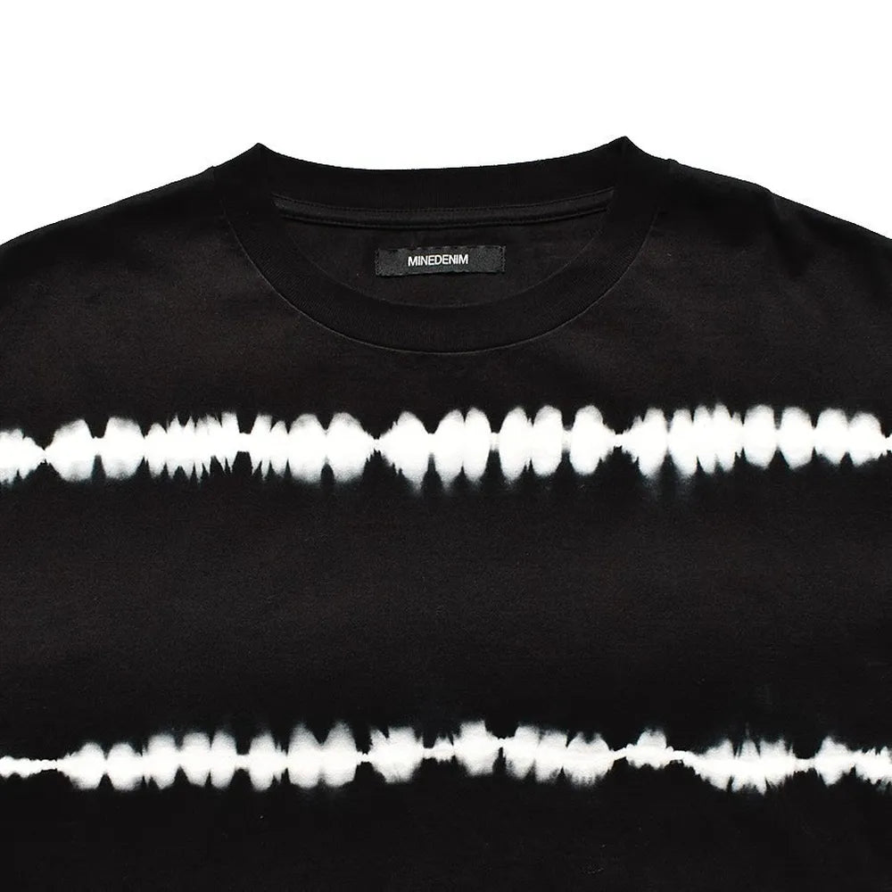 MINEDENIM  / Paper rips Border Fleece Crewneck Pullover (2409-4004)