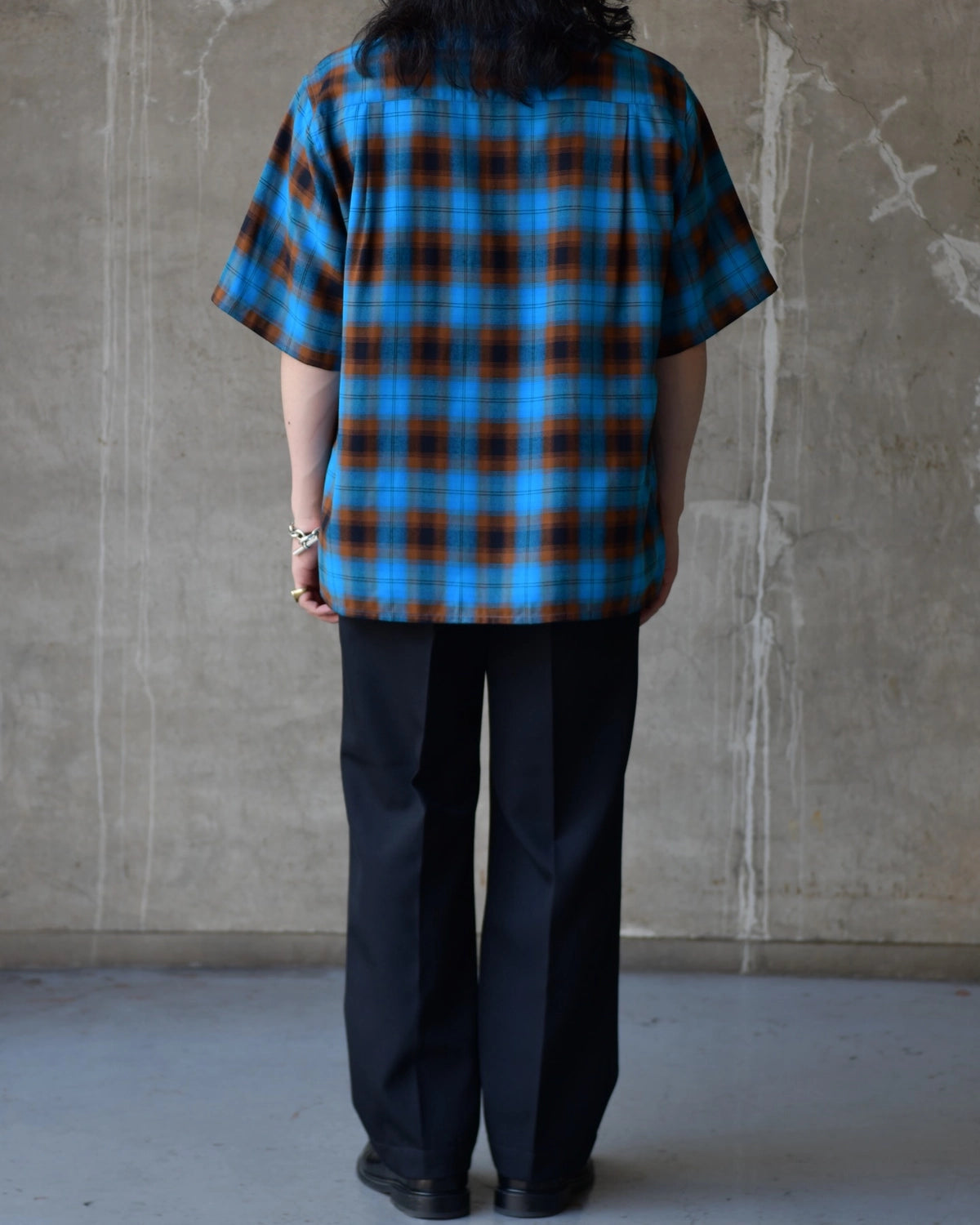 WACKO MARIA(ワコマリア) / OMBRE CHECK OPEN COLLAR SHIRT S/S -TYPE