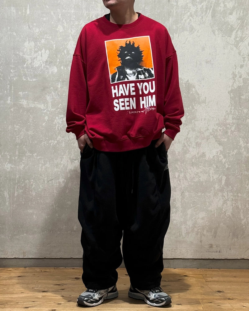 TIGHTBOOTH × KILLER BONG  / HAVE YOU SEEN HIM CREW SWEAT (FW24-TBKB09)