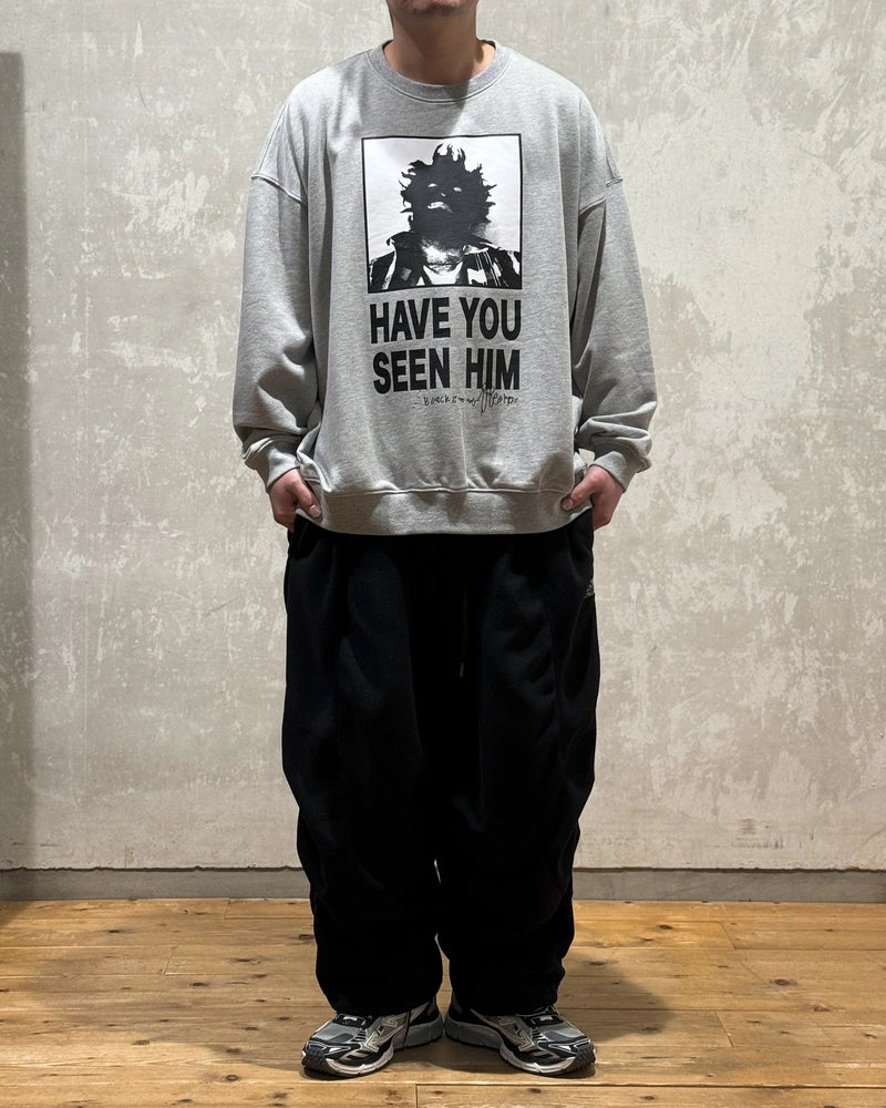 TIGHTBOOTH × KILLER BONG  / HAVE YOU SEEN HIM CREW SWEAT (FW24-TBKB09)