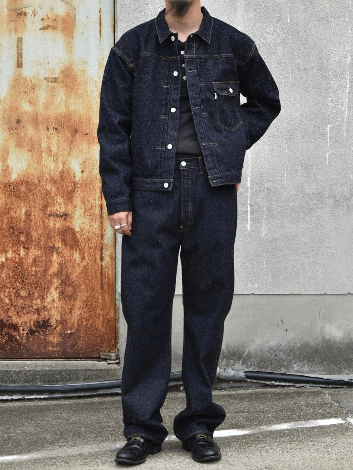 New Manual / #001 T-BACK DENIM JACKET ONE-WASHED