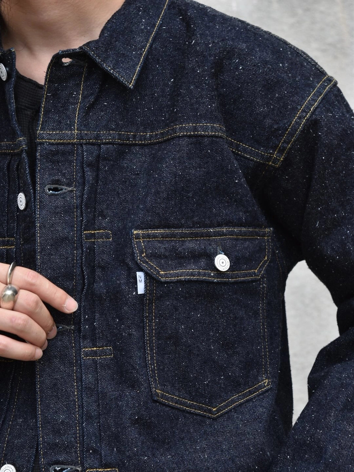 New Manual / #001 T-BACK DENIM JACKET ONE-WASHED