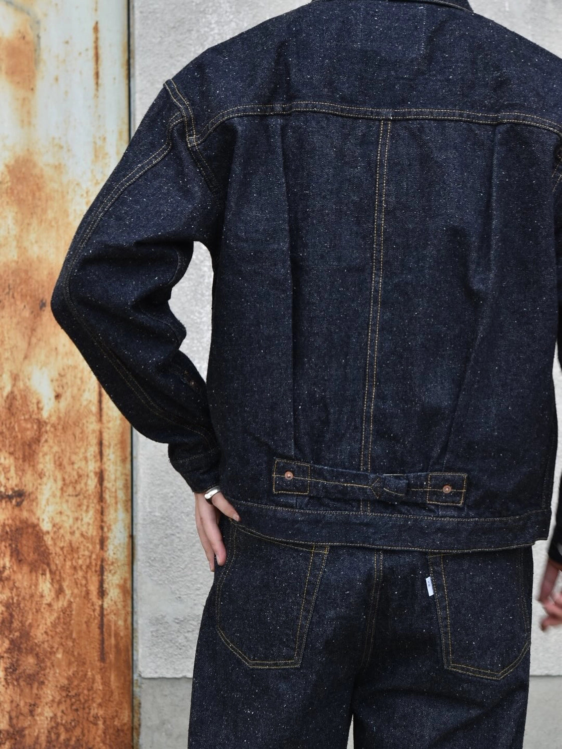 New Manual / #001 T-BACK DENIM JACKET ONE-WASHED