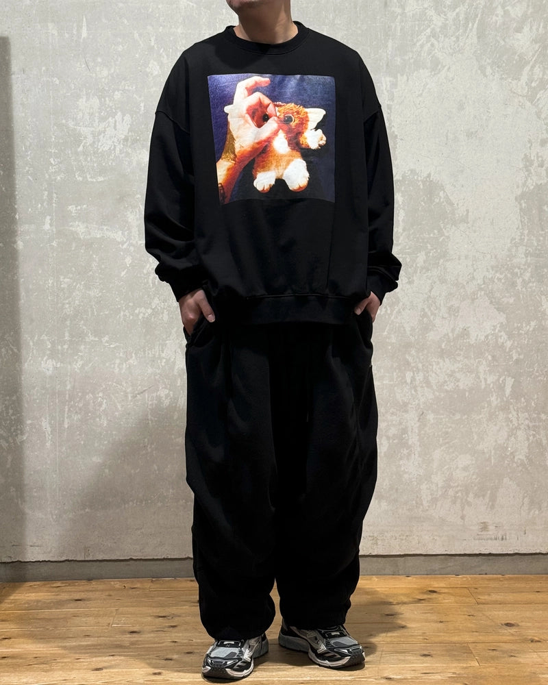 TIGHTBOOTH × KILLER BONG  / HAND SIGN CREW SWEAT (FW24-TBKB10)