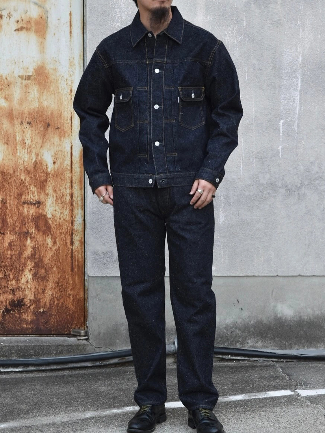 New Manual / #006 LV 2nd T-BACK JACKET ONE-WASHED