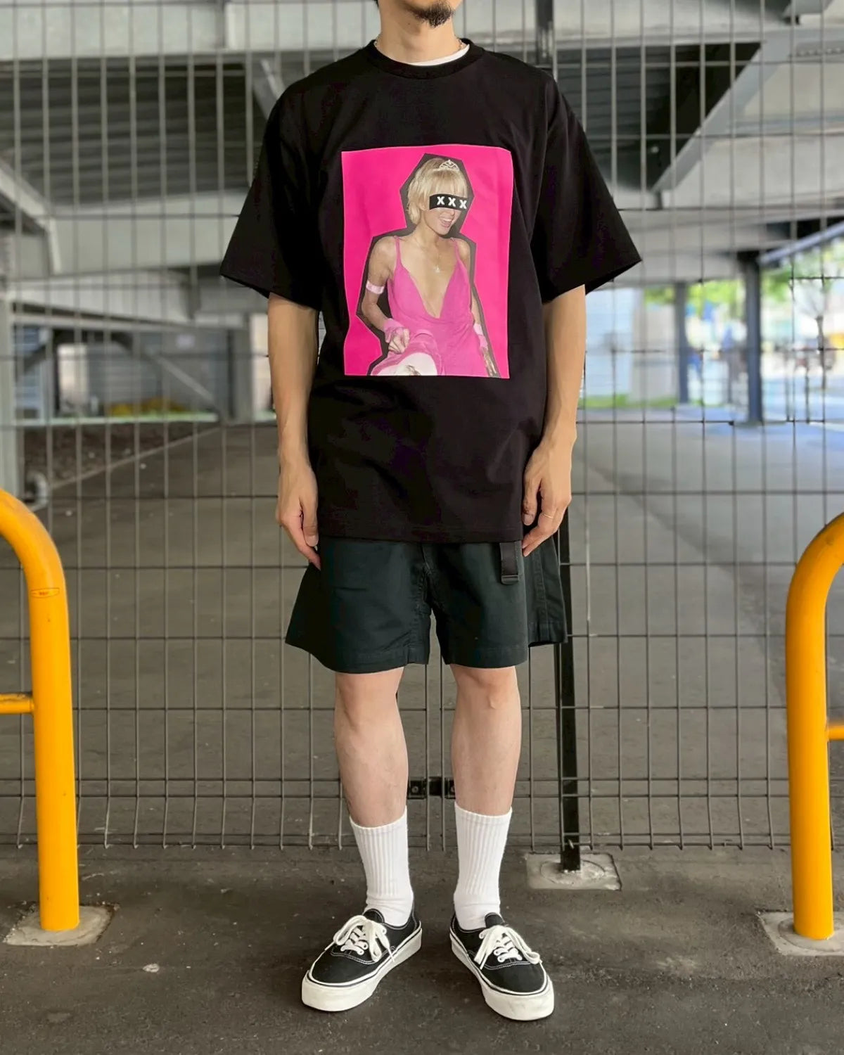 GOD SELECTION XXX / Box Logo Pink Party Photo Tee (GX-S26-ST-08)