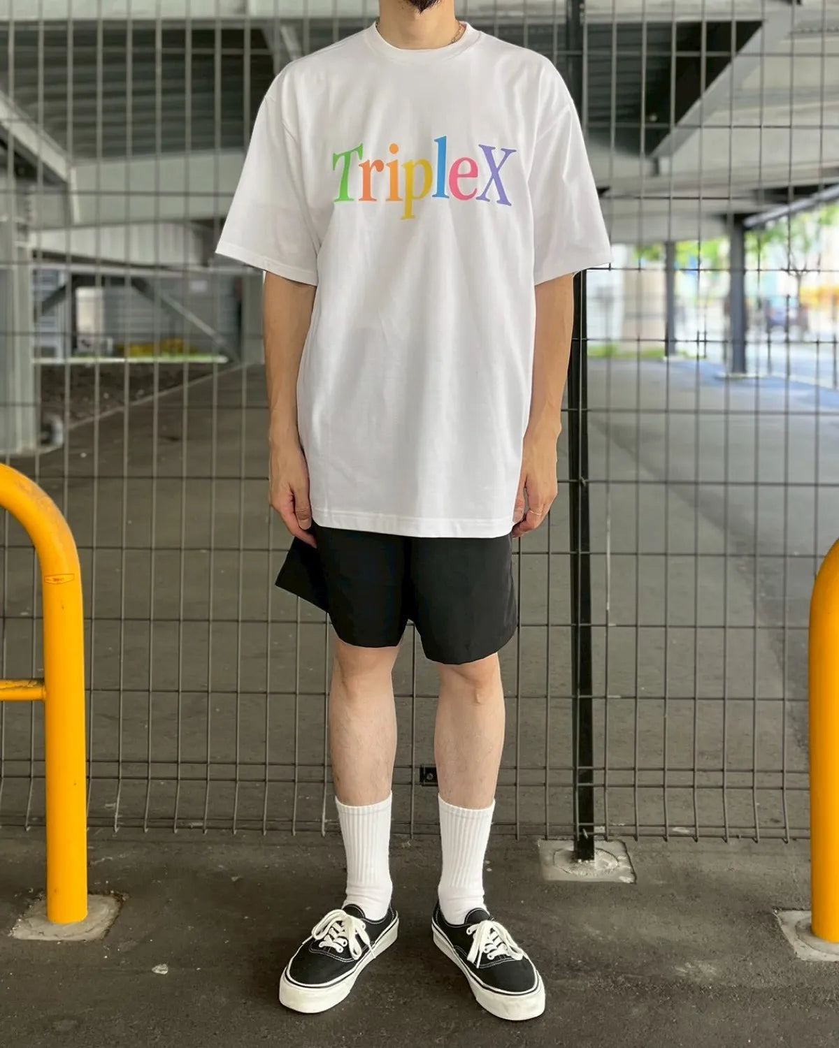 GOD SELECTION XXX / "TripleX" Multi-Color Logo Tee (GX-S26-ST-09)