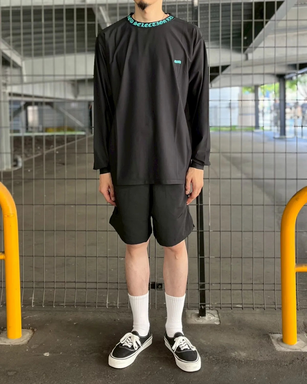GOD SELECTION XXX / Mini Box Logo/Old English Logo Rash Guard (GX-S26-CS-05)