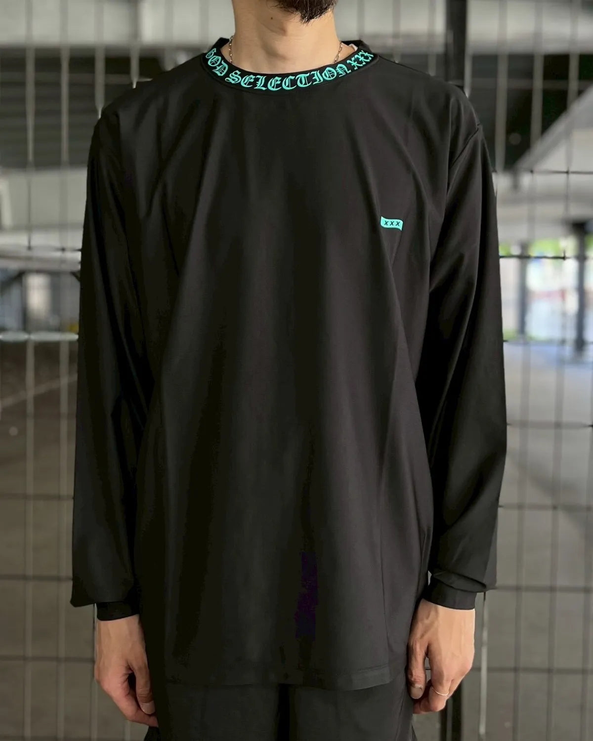 GOD SELECTION XXX / Mini Box Logo/Old English Logo Rash Guard (GX-S26-CS-05)