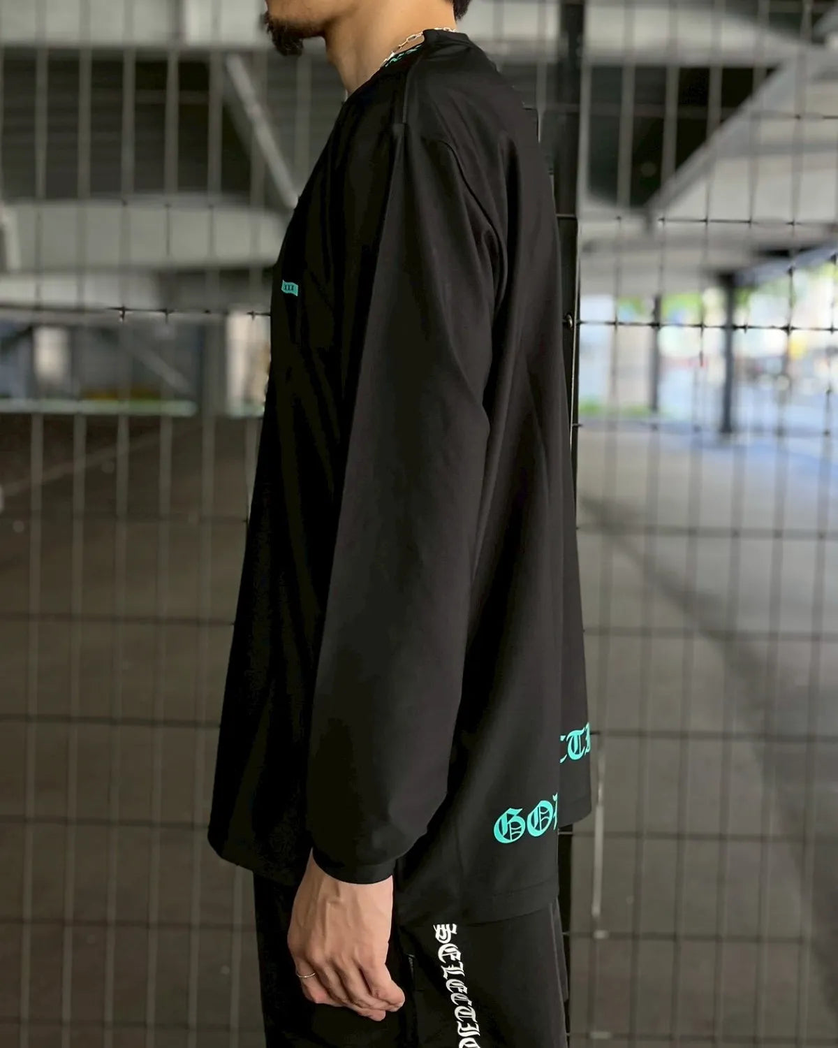 GOD SELECTION XXX / Mini Box Logo/Old English Logo Rash Guard (GX-S26-CS-05)