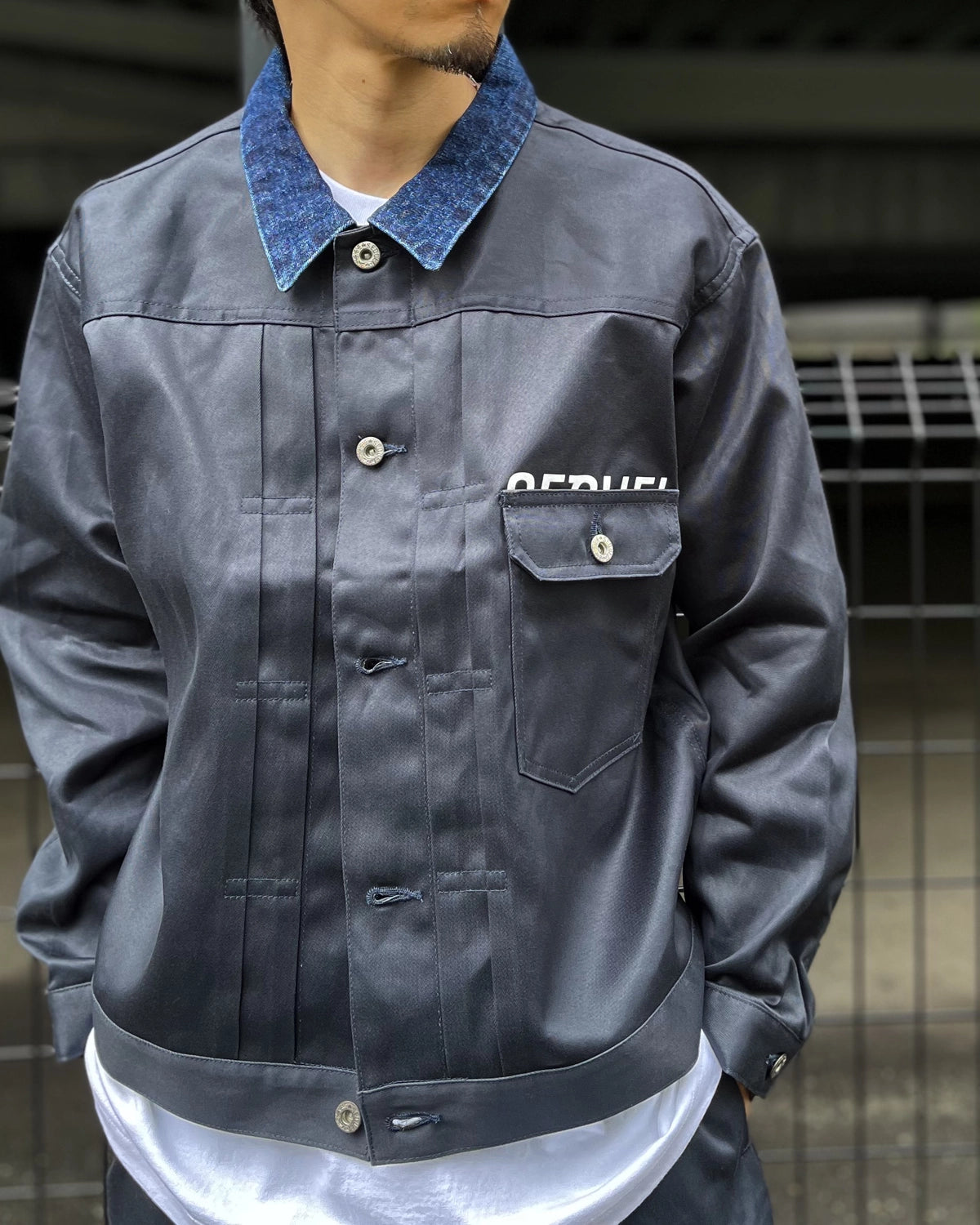 SEQUEL / DENIM COLLAR JACKET (SQ-26AW-JK-01)