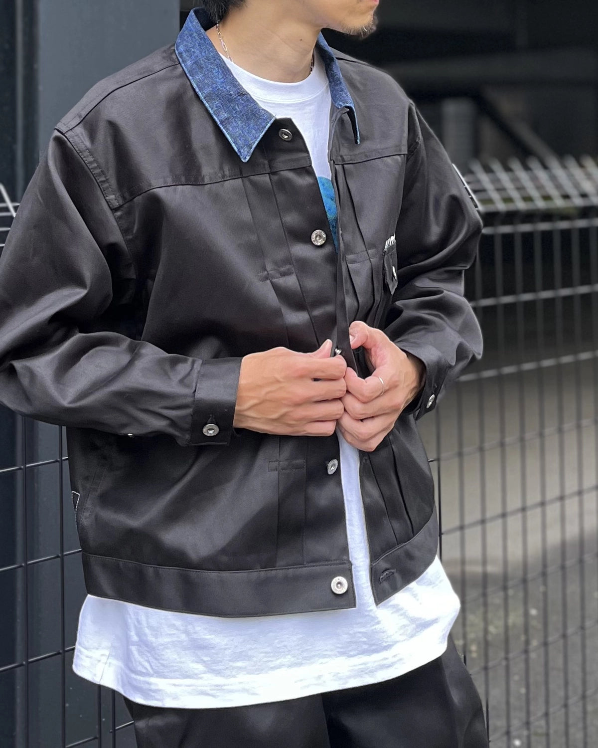 SEQUEL / DENIM COLLAR JACKET (SQ-26AW-JK-01)
