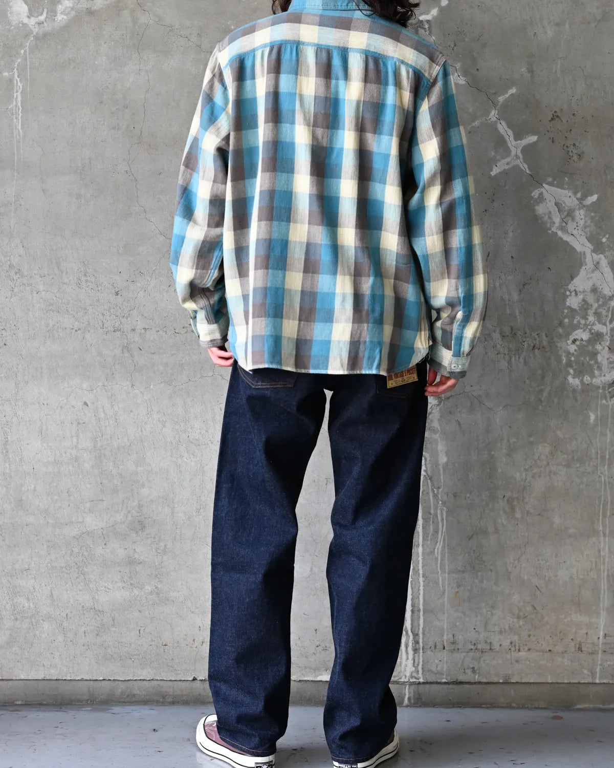 RRL / チェック ツイル ワークシャツ (MNRRWOV16820429)