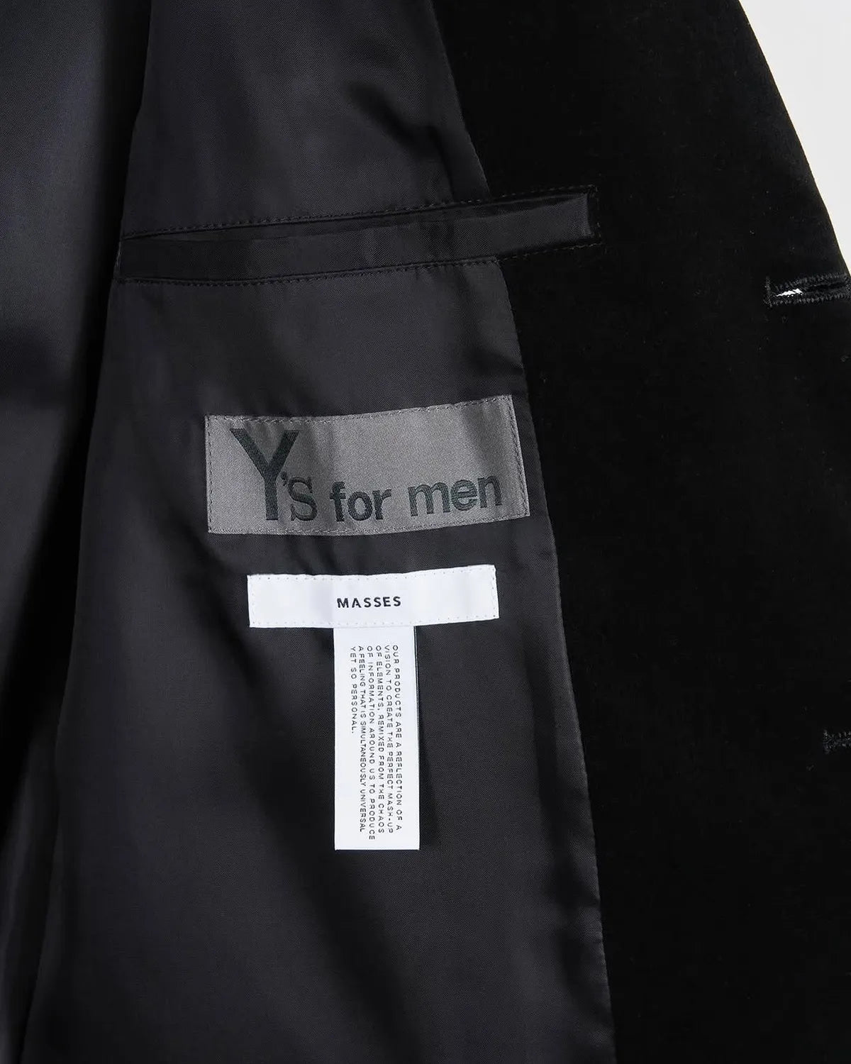 MASSES × Y's / VELVET JACKET Ys (1259017013)