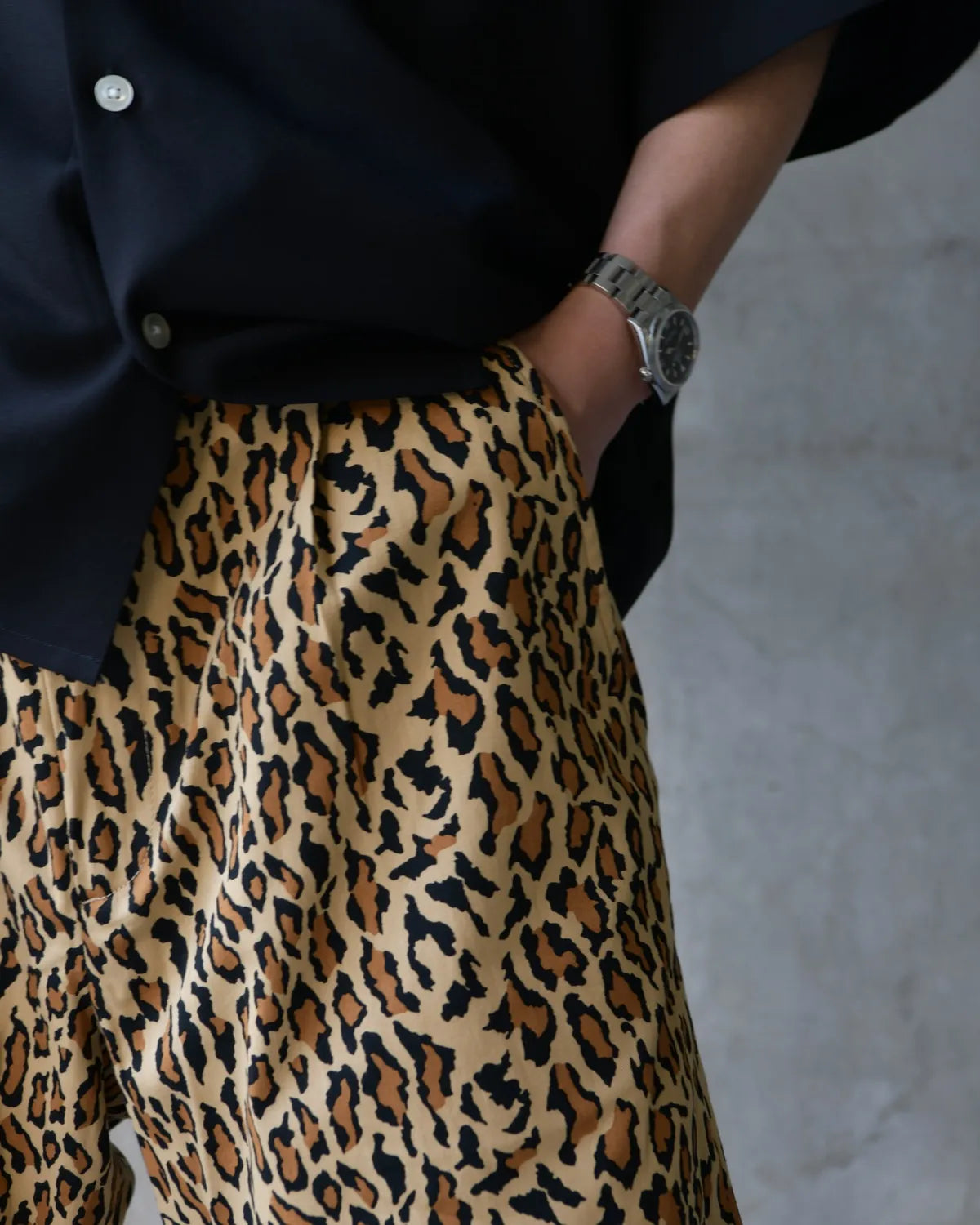 WACKO MARIA(ワコマリア) / × DICKIES / LEOPARD PLEATED SHORTS