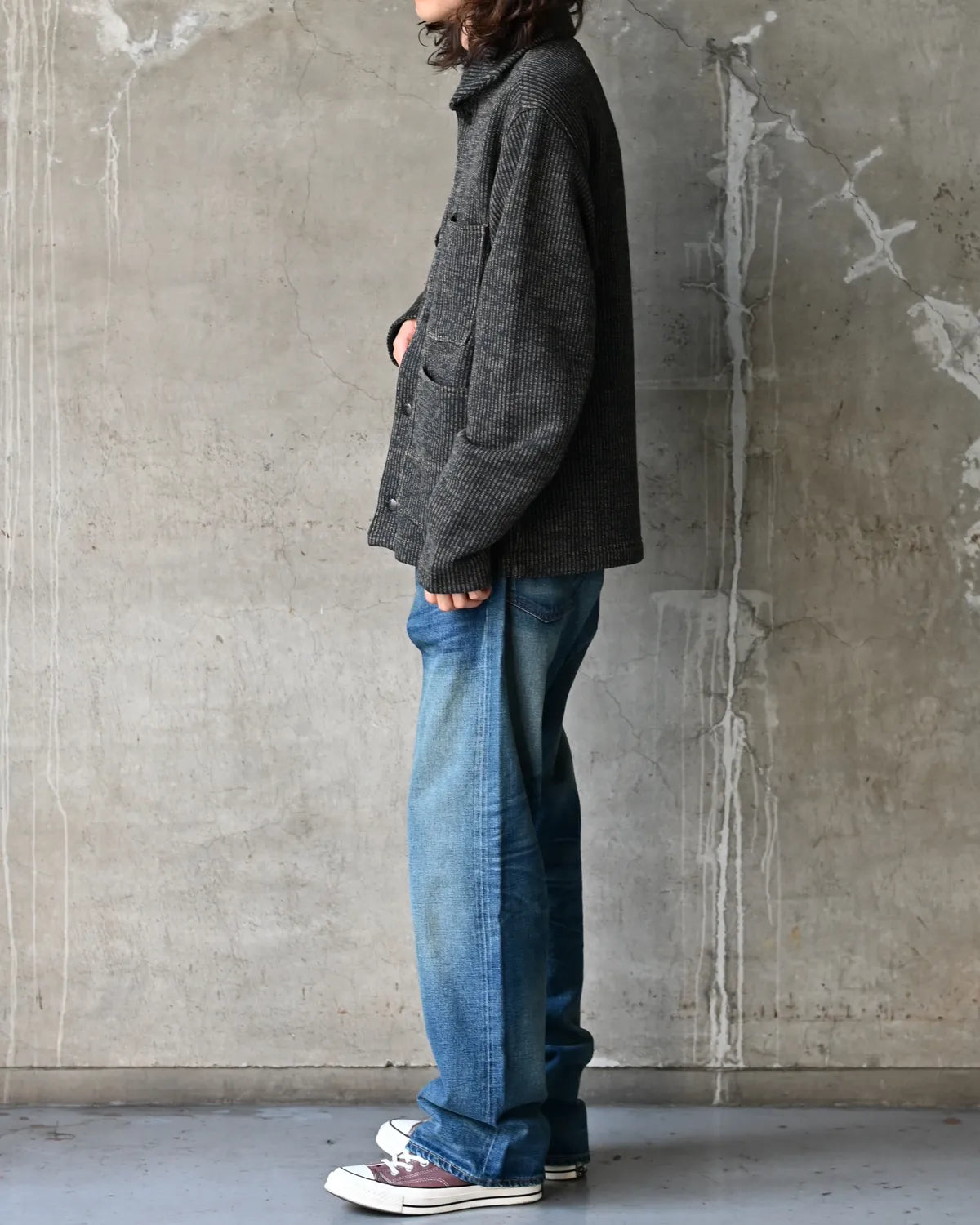 RRL / フリース ワーク ジャケット (MNRRKNI16820228)