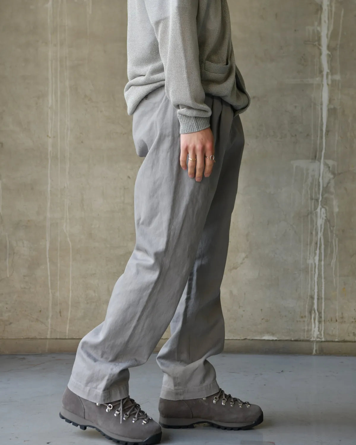 NONNATIVE / OFFICER CHINO TROUSERS COTTON TWILL PIGMENT DYE (NN-P4816)