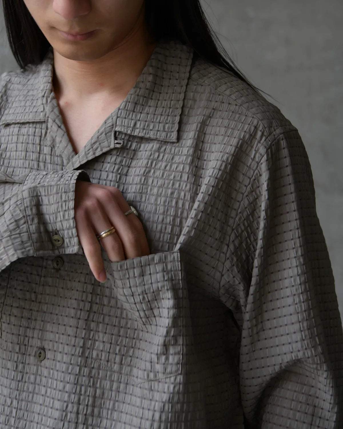 NONNATIVE（ノンネイティブ）/ VOYAGER L/S SHIRT R/P/N DOBBY CHECK