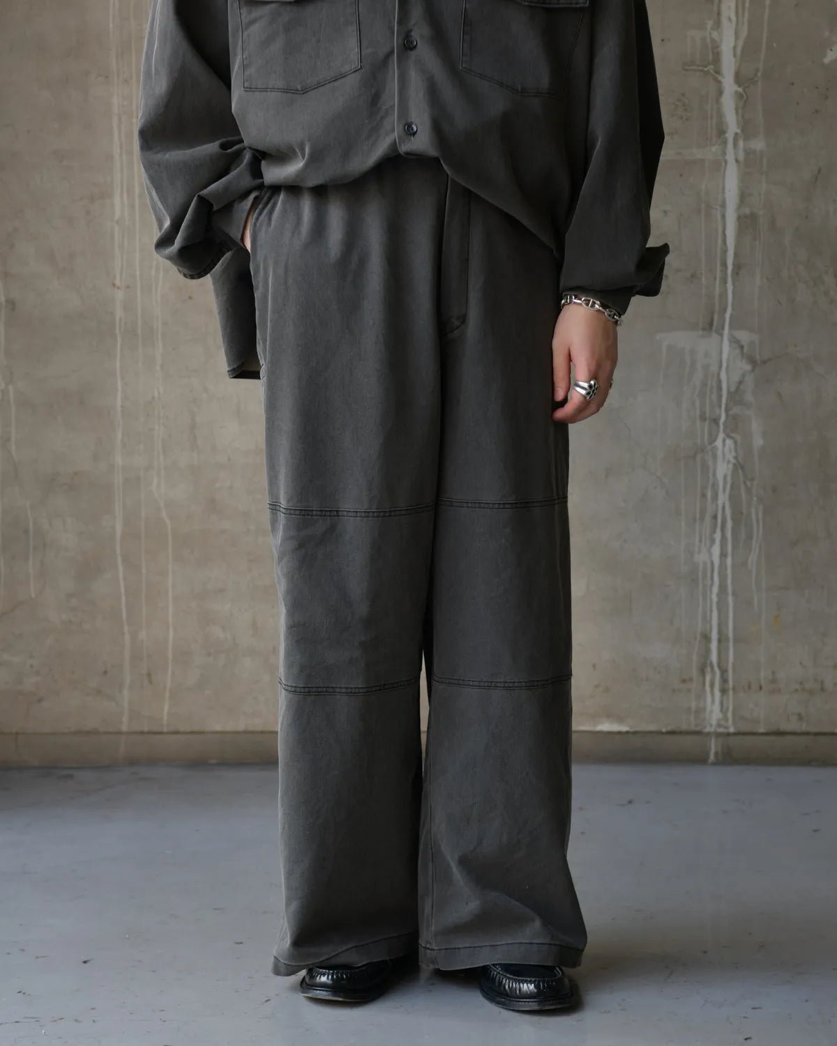 COOTIE PRODUCTIONS® / Pigment Coating  T/R Twill Double Knee Work Trousers (CTE-26S124)
