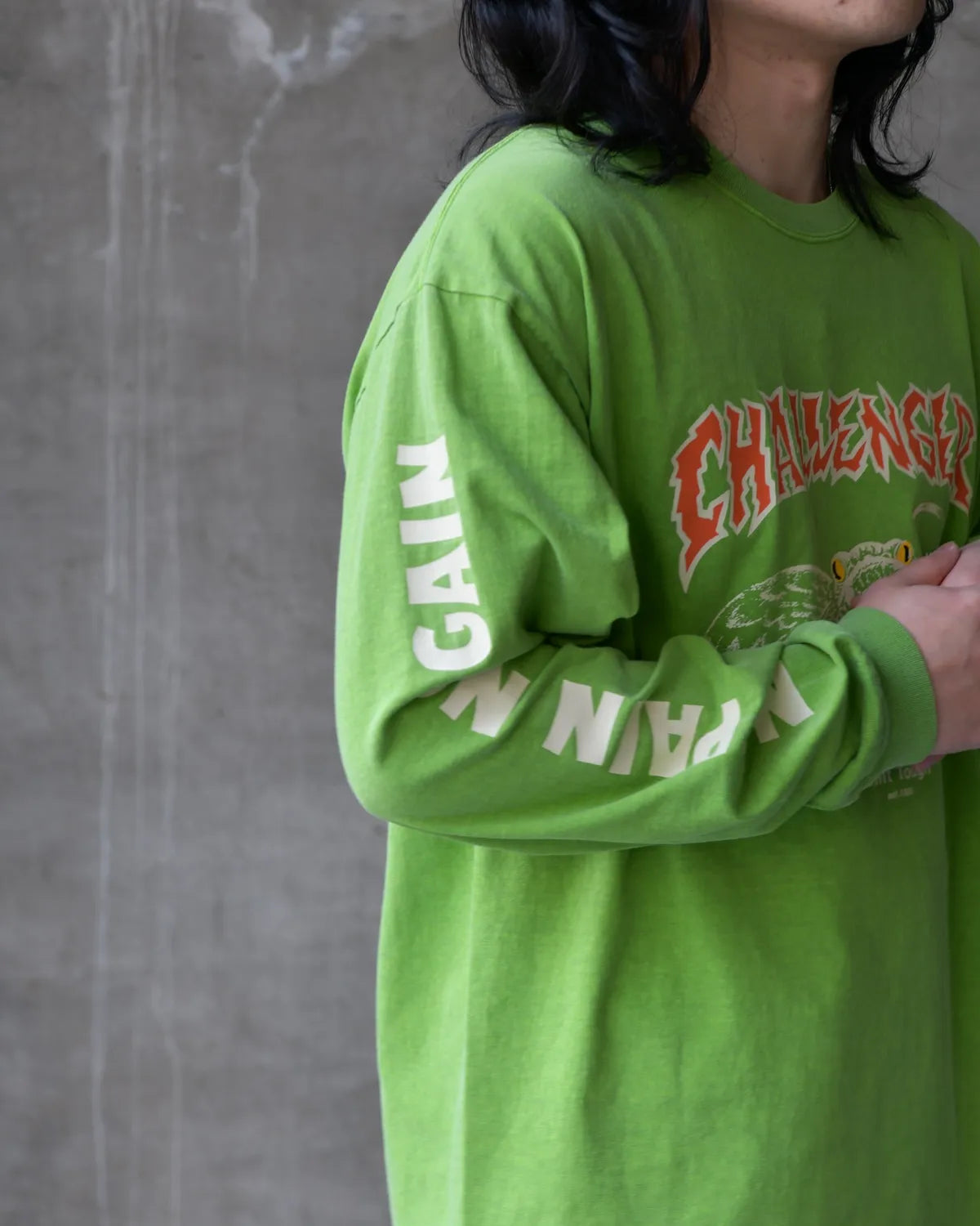CHALLENGER / L/S PIGMENT SNAKE TEE (CLG-TS 026-014)