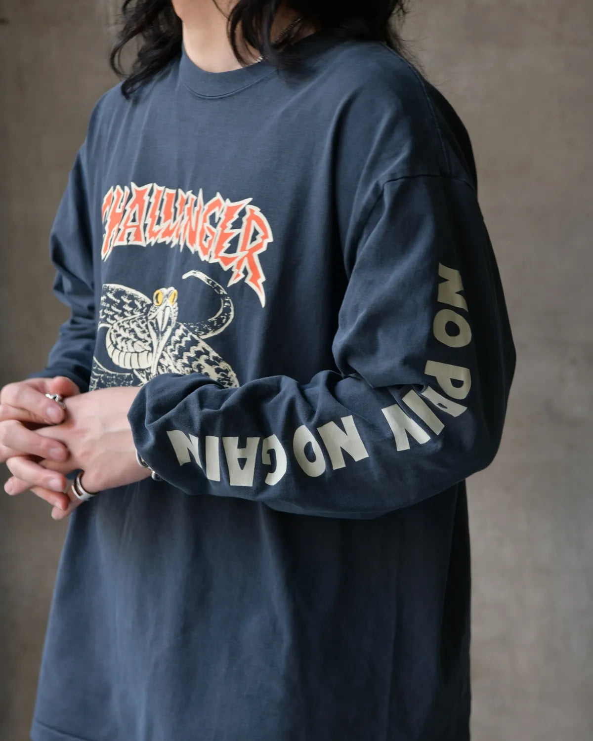 CHALLENGER(チャレンジャー) L/S PIGMENT SNAKE TEE | 公式通販・JACK CHALLENGER(チャレンジャー) L/S PIGMENT SNAKE TEE | 公式通販・JACK