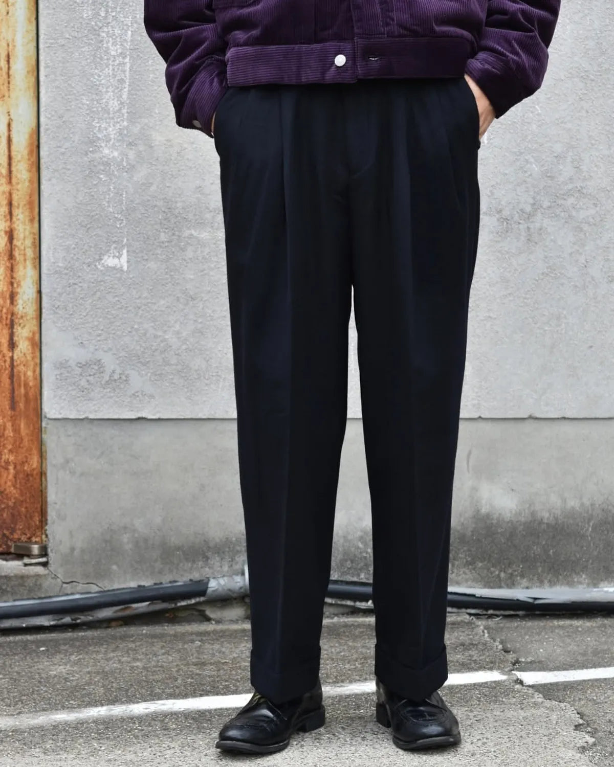 MARKAWARE / DOUBLE PLEATED WIDE TROUSERS (A25C23PT01C)