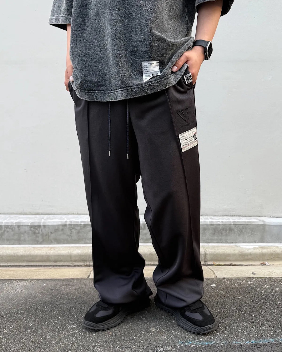 Maison MIHARA YASUHIRO / Folded Track Pants (A17PT562)