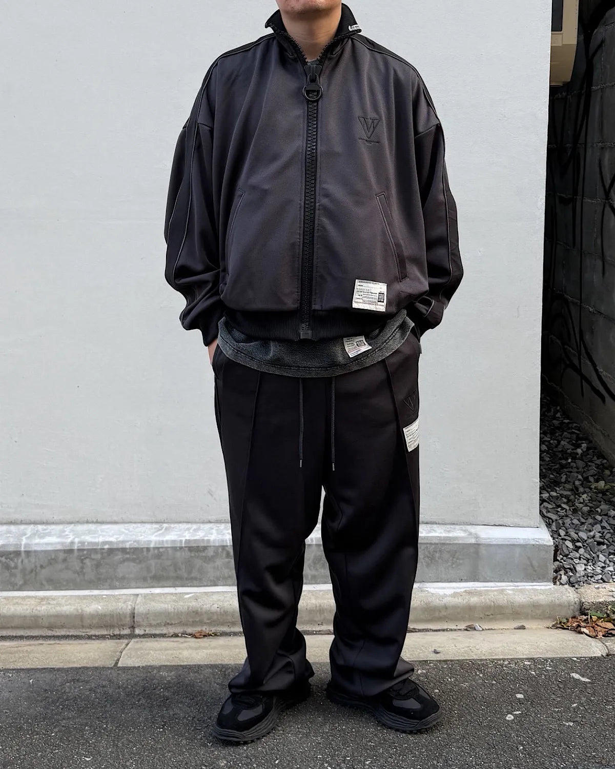 Maison MIHARA YASUHIRO / Wide Back Track Jacket (A17JK561)