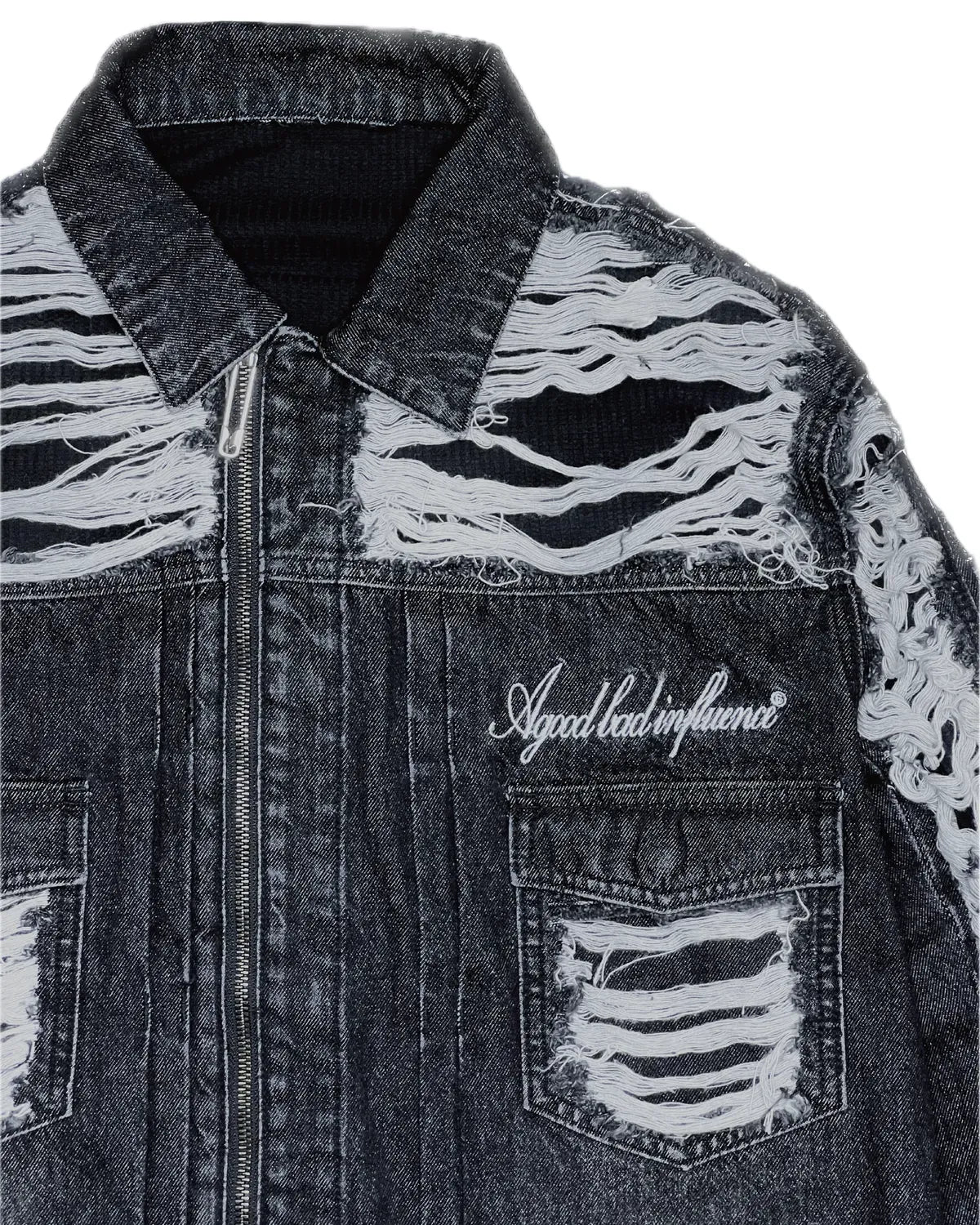 A Good Bad Influence / CRUSH CARGO DENIM JACKET (AGBI-25SS-JK01)