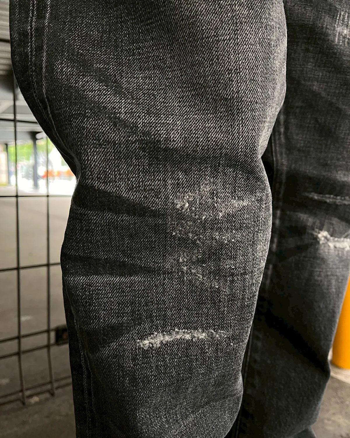 SEQUEL × FRAGMENT / DAMEGE DENIM PANTS (SQ-26SS-PT-08)
