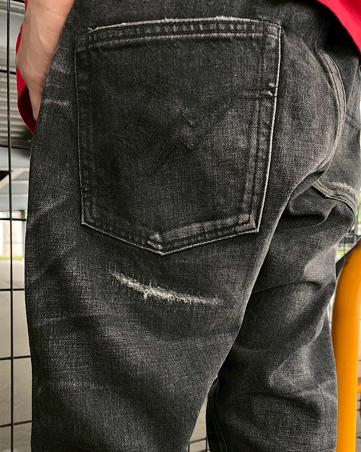 SEQUEL × FRAGMENT / DAMEGE DENIM PANTS (SQ-26SS-PT-08)