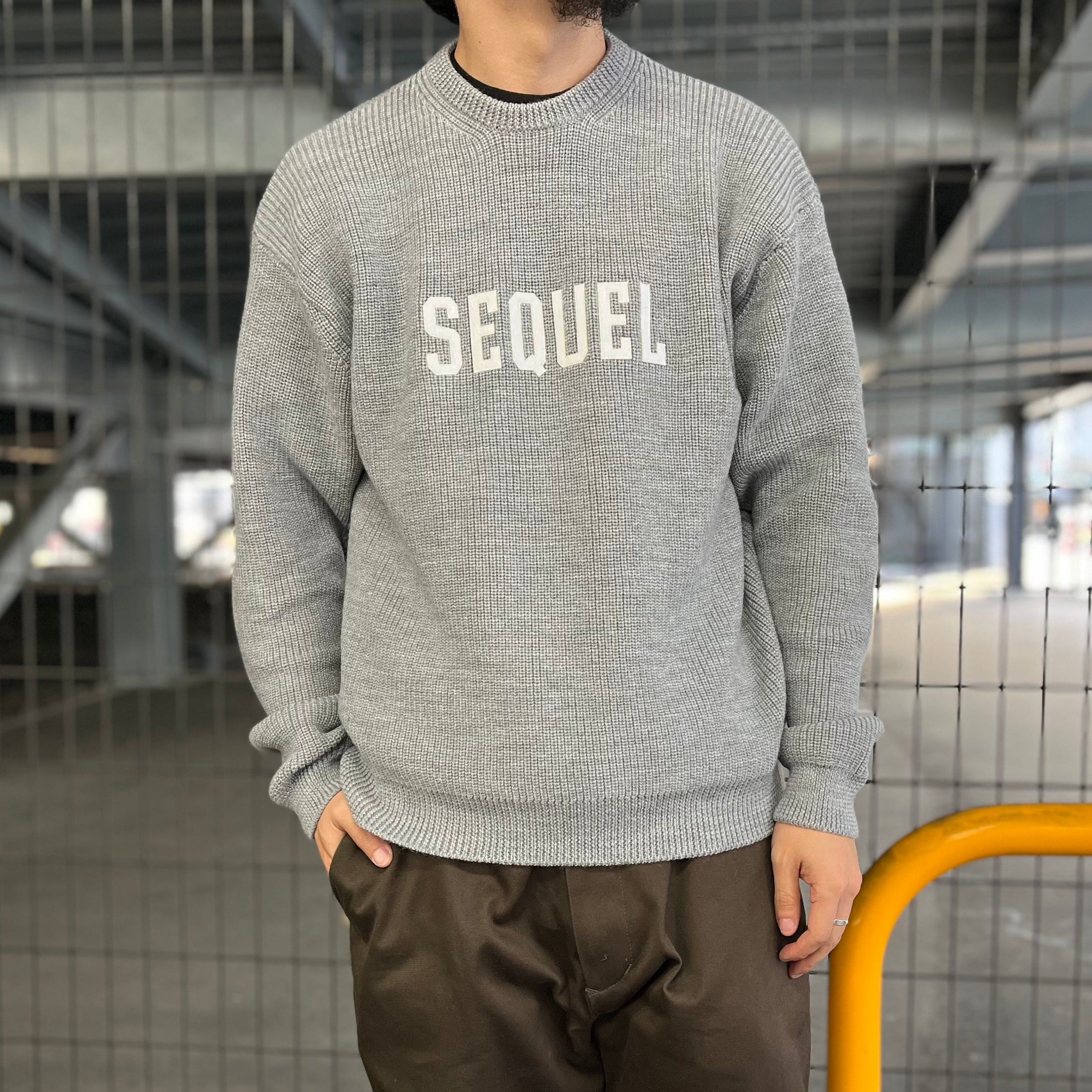 SEQUEL / LOW GAUGE CREW NECK KNIT (SQ-23AW-KN-04)