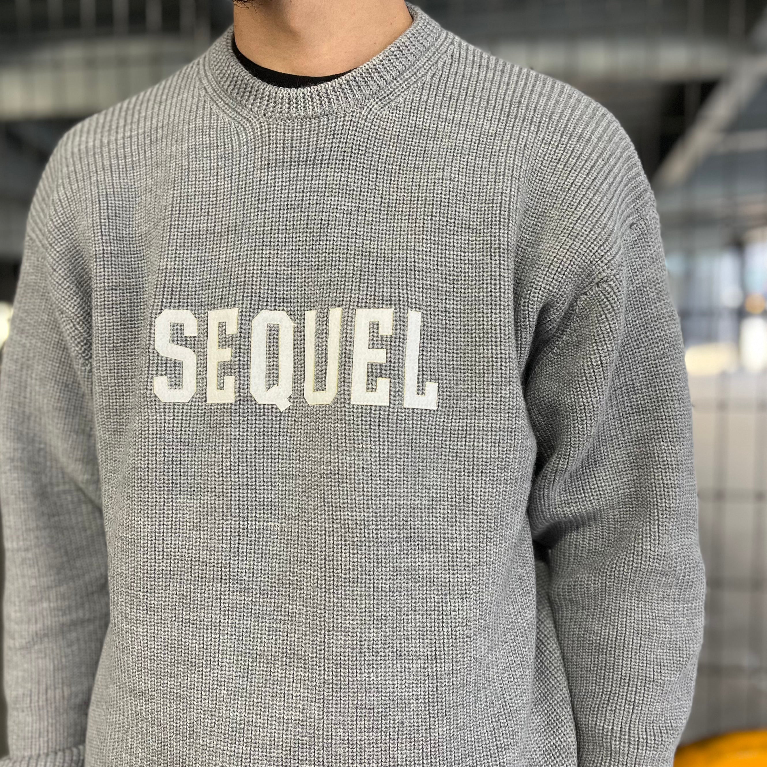 SEQUEL / LOW GAUGE CREW NECK KNIT (SQ-23AW-KN-04)