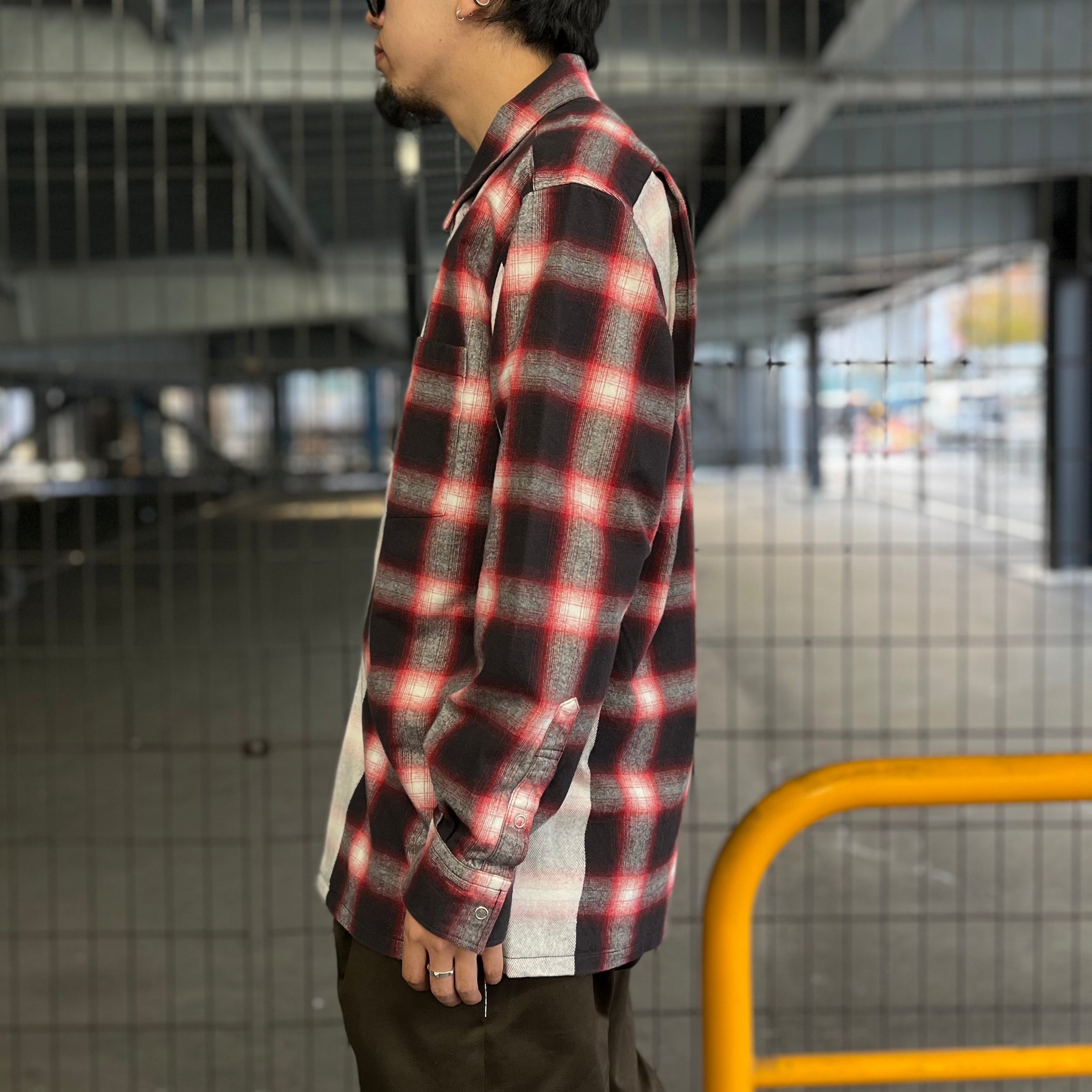 SEQUEL / LINE NEL CHECK SHIRT (SQ-23AW-SH-03)