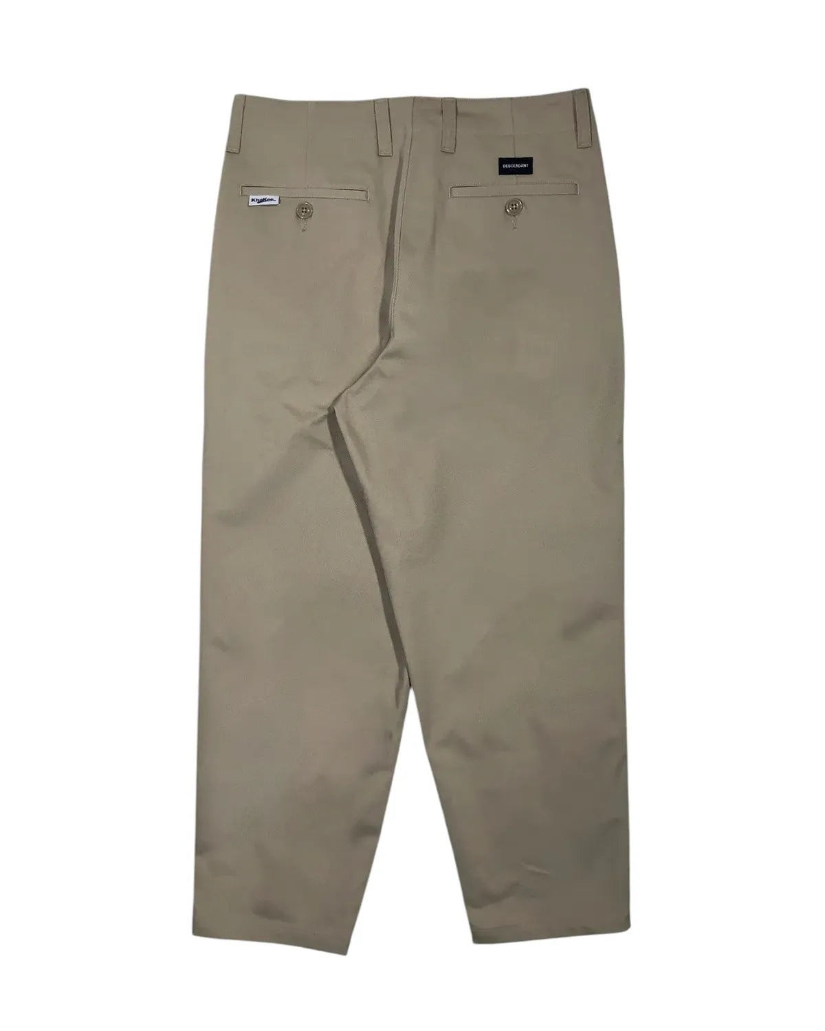 DESCENDANT / DC-6 ORGANIC COTTON TWILL TROUSERS (252WVDS-PTM01)