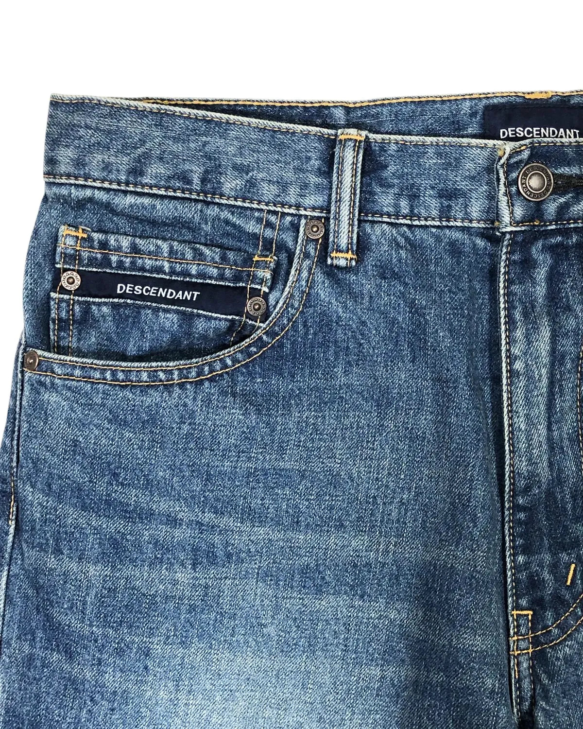DESCENDANT / 1995 DENIM TROUSERS BUGGY LIGHT WASH (252WVDS-PTM04)