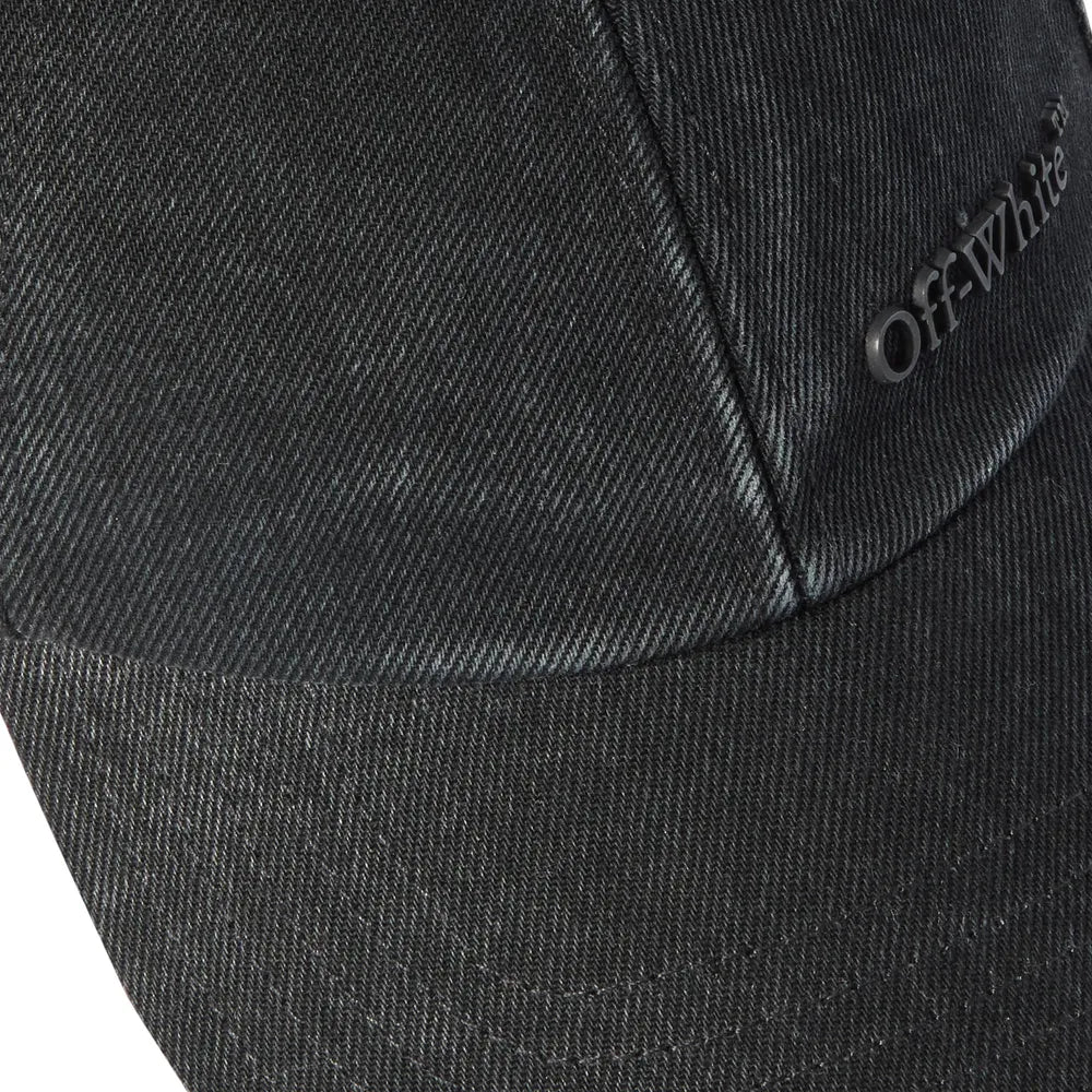 Off-White™ / DISTRESSED DENIM BASEBALL CAP (OMLF24-RTW0364)