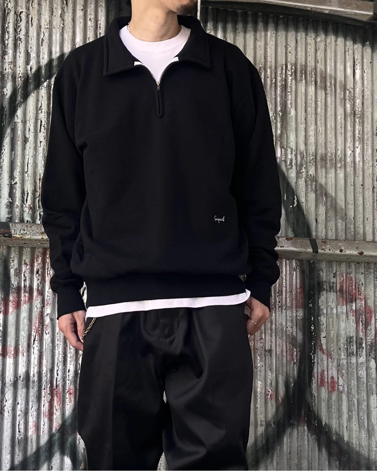 SEQUEL / HALF ZIP SWEAT (SQ-26AW-CS-01)