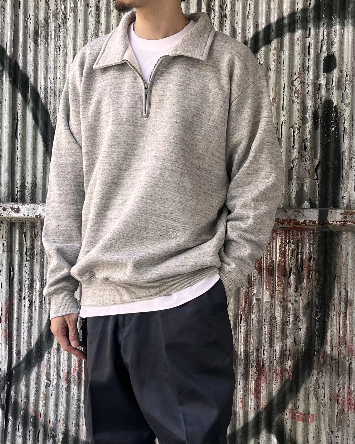 SEQUEL / HALF ZIP SWEAT (SQ-26AW-CS-01)