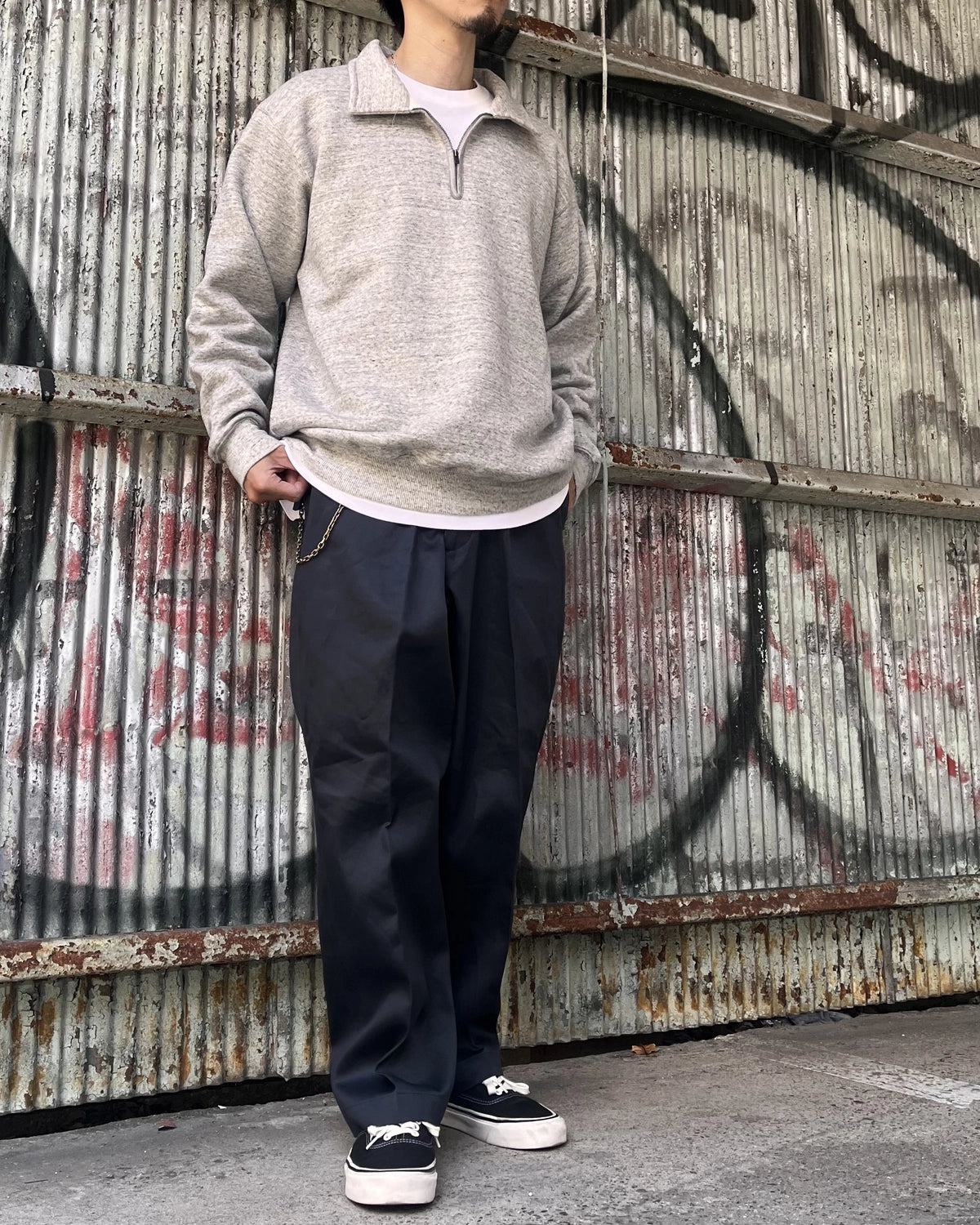 SEQUEL / HALF ZIP SWEAT (SQ-26AW-CS-01)