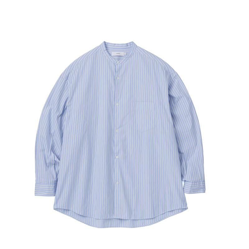 Graphpaper / CANCLINI L/S Oversized Band Collar Shirt (STRIPE)