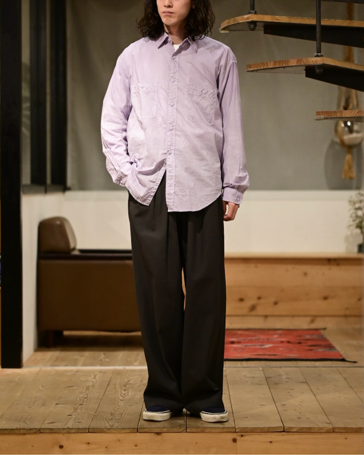 MARKAWARE / Organic Cotton 90/1 Loan / Two Pocket Work Shirt (A26A23SH02C)