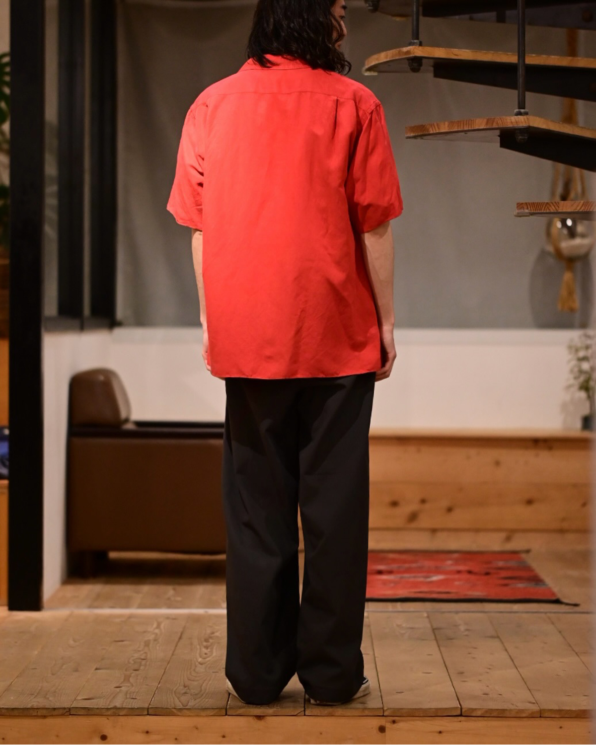 A.PRESSE(アプレッセ) / Vintage Silk Linen S/S Open Collar Shirts