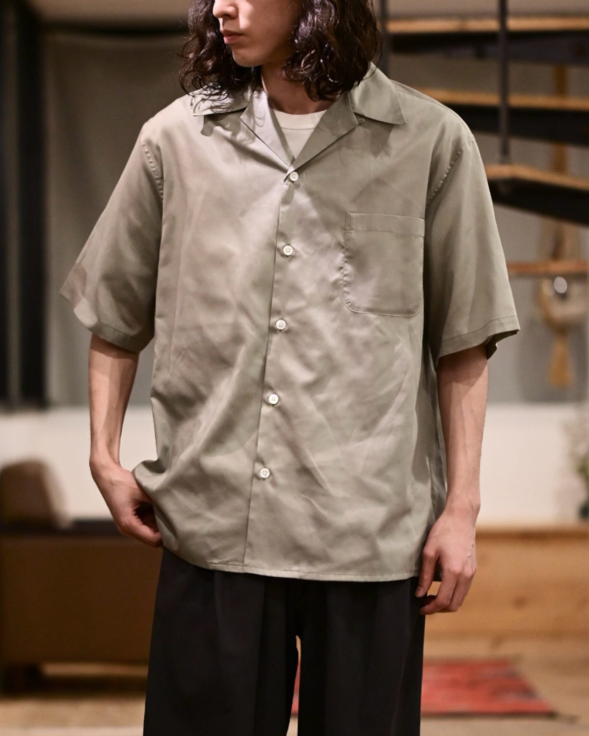 WACKO MARIA(ワコマリア) / × SOKTAS OPEN COLLAR SHIRT S/S -TYPE-2