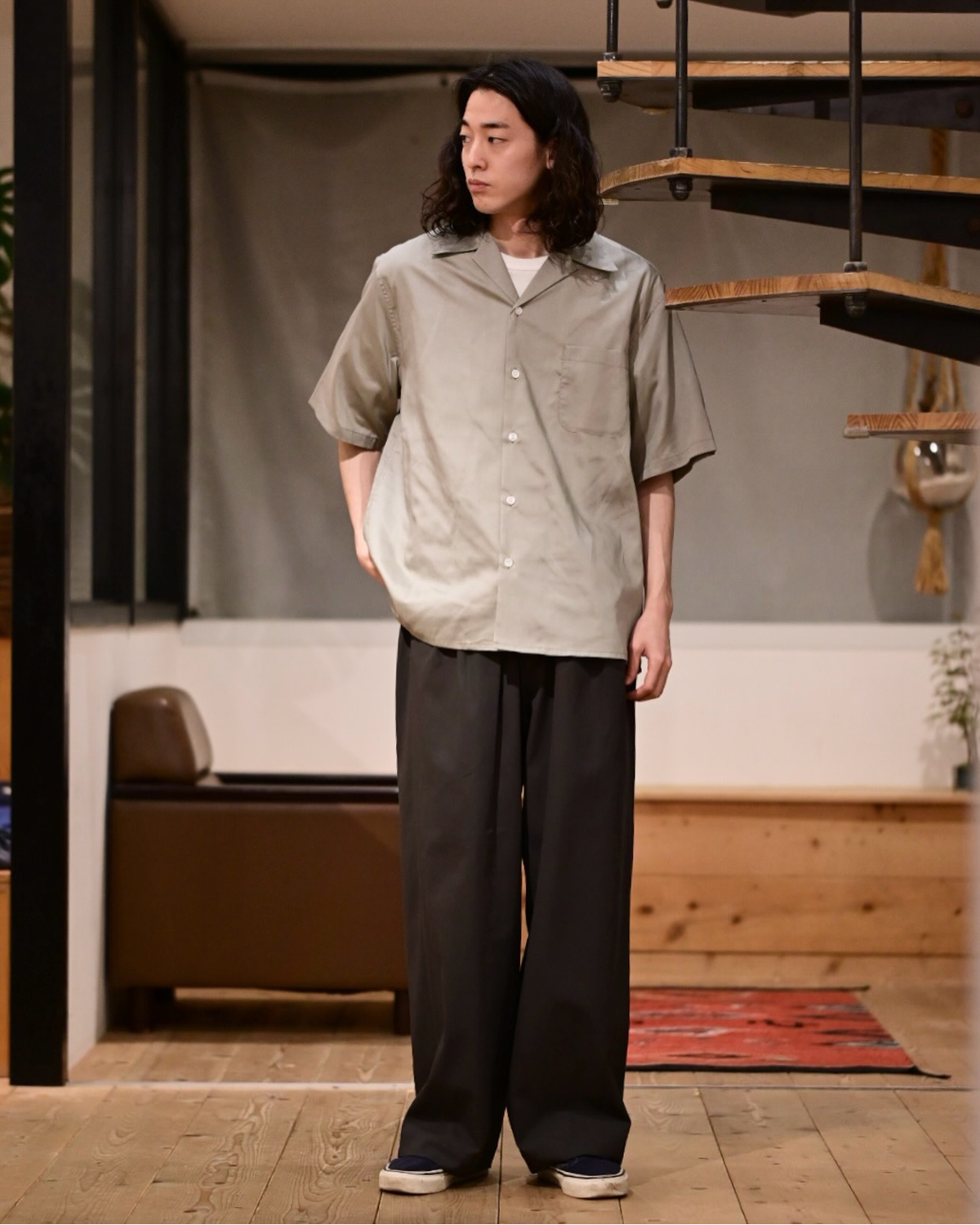 WACKO MARIA(ワコマリア) / × SOKTAS OPEN COLLAR SHIRT S/S -TYPE-2