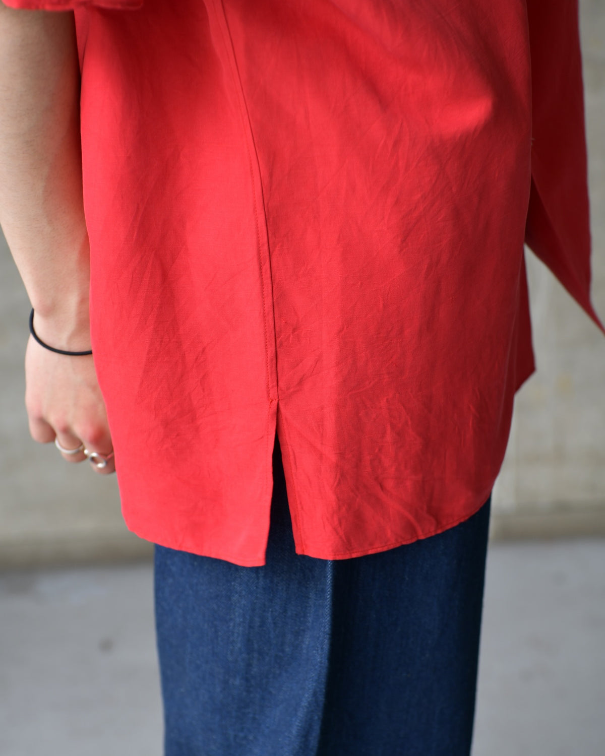A.PRESSE / Vintage Silk Linen S/S Open Collar Shirts (26SAP-02-09)