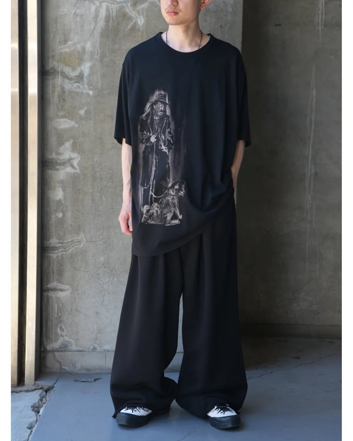 YOHJI YAMAMOTO / T-SHIRT (HW-T71-090-1A26)